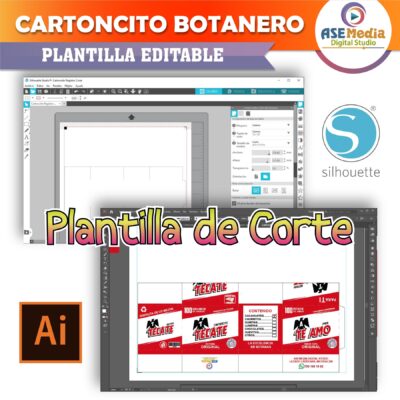 Cartoncito Botanero Tecate Cerveza Plantilla Editable - Imagen 5