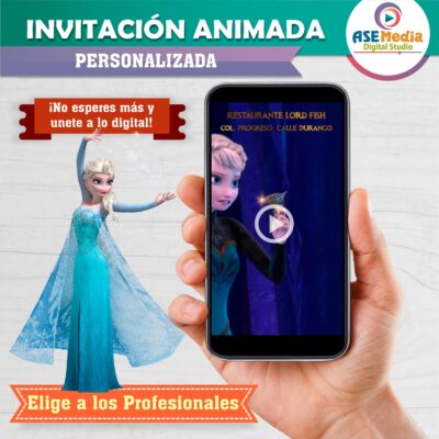 Frozen Elsa Video Invitación Animada para Cumpleaños - Imagen 6