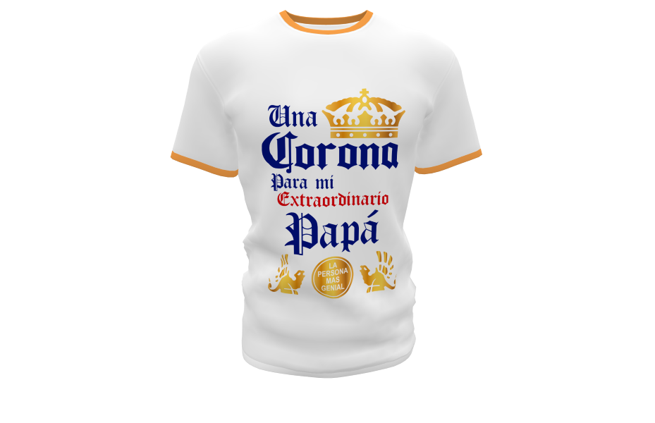 Una Corona para Papá Plantilla Editable para Playera T-Shirt - Imagen 6