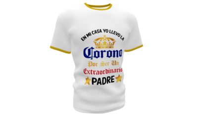 En mi casa yo llevo la Corona Plantilla Editable para Playera T-Shirt - Imagen 5