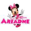 Minnie Mouse Rosa Logo Digital Editable En Línea Gratis para Cumpleaños