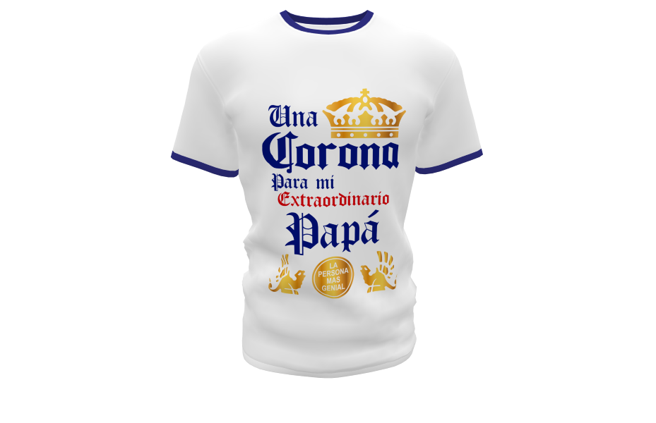 Una Corona para Papá Plantilla Editable para Playera T-Shirt - Imagen 9