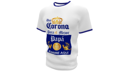 Una Corona para el mejor Papá Plantilla Editable para Playera T-Shirt - Imagen 4