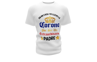 En mi casa yo llevo la Corona Plantilla Editable para Playera T-Shirt - Imagen 9