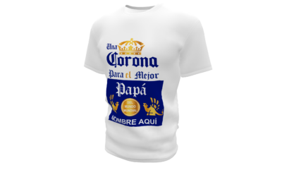 Una Corona para el mejor Papá Plantilla Editable para Playera T-Shirt - Imagen 7