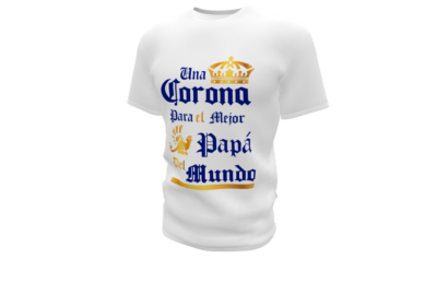 Una Corona para el mejor Papá #02 Plantilla Editable para Playera T-Shirt - Imagen 5
