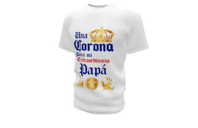 Una Corona para Papá Plantilla Editable para Playera T-Shirt - Imagen 4