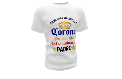 En mi casa yo llevo la Corona Plantilla Editable para Playera T-Shirt - Imagen 11