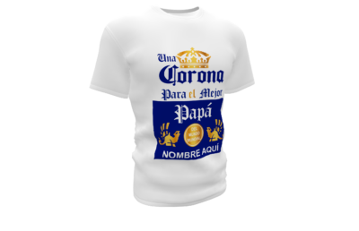 Una Corona para el mejor Papá Plantilla Editable para Playera T-Shirt - Imagen 8