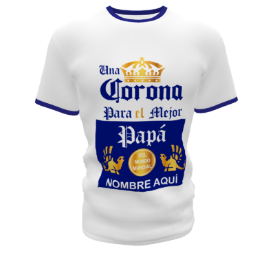 Una Corona para el mejor Papá Plantilla Editable para Playera T-Shirt