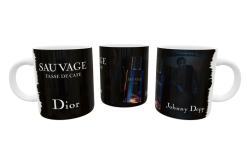 Sauvage Dior, Johnny Depp Plantilla Editable para Taza Gratis
