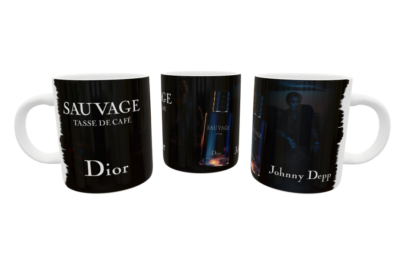 Sauvage Dior, Johnny Depp Plantilla Editable para Taza Gratis