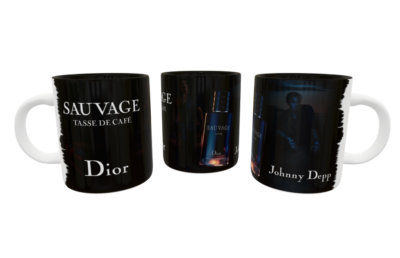 Sauvage Dior, Johnny Depp Plantilla Editable para Taza Gratis