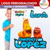Larva Logo Personalizado con Nombre