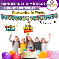 Toy Story Banderines Temáticos Imprimibles para Cumpleaños