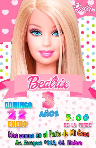 Barbie Fashion Invitación de Cumpleaños Digital Personalizada - Imagen 7