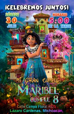 Encanto Mirabel Disney Invitación de Cumpleaños Digital Personalizada