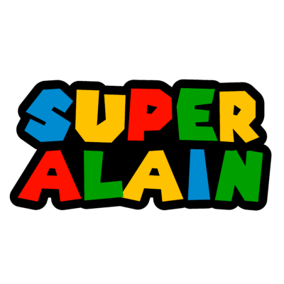 Mario Bros Logo Personalizado con Nombre para Cumpleaños