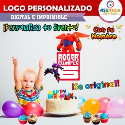 6 Grandes Héroes Logo Personalizado con Nombre