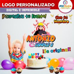 Naruto Shippuden Logo Personalizado con Nombre