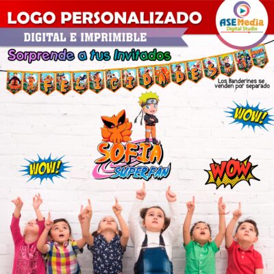 Naruto Shippuden Logo Personalizado con Nombre