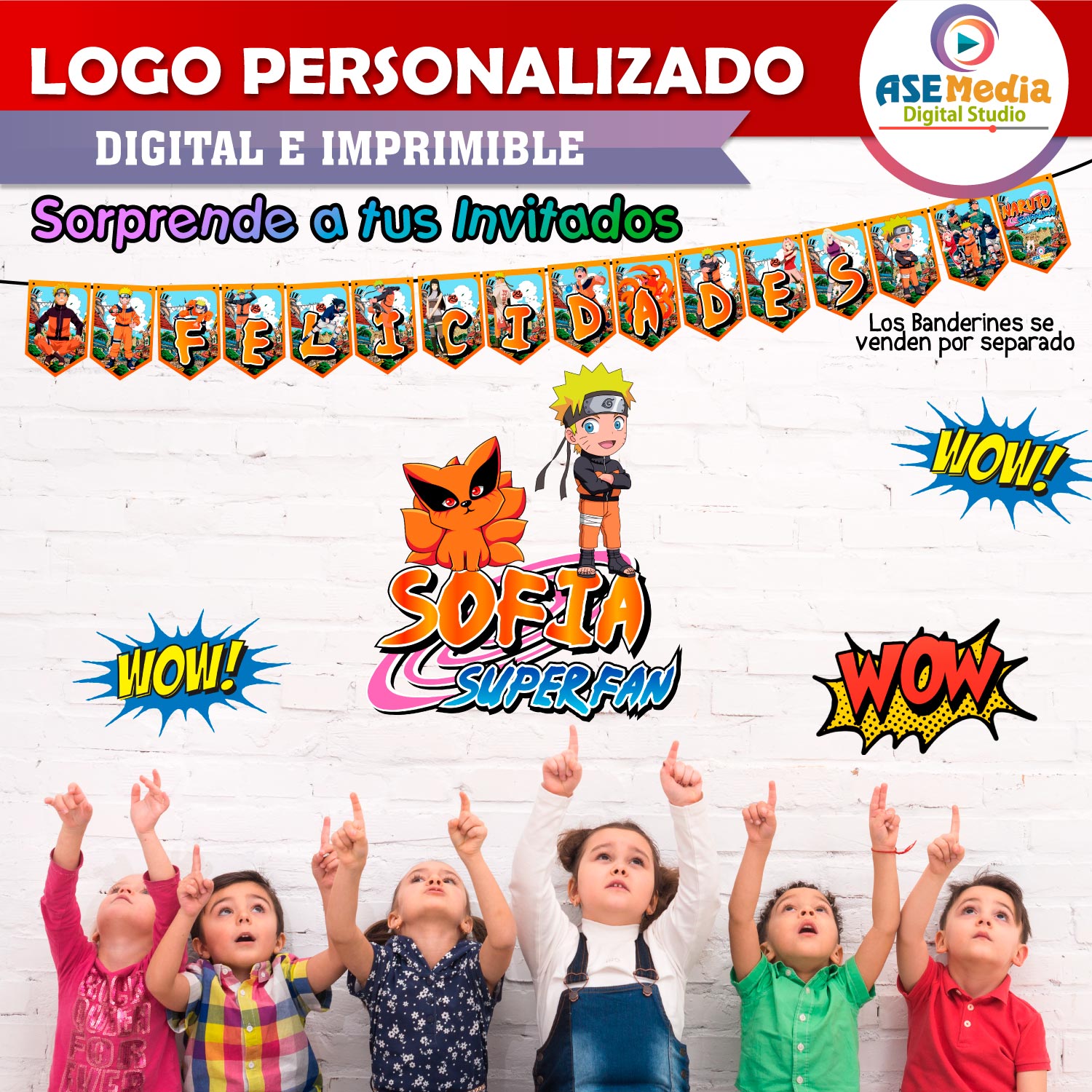 Naruto Shippuden Logo Personalizado con Nombre