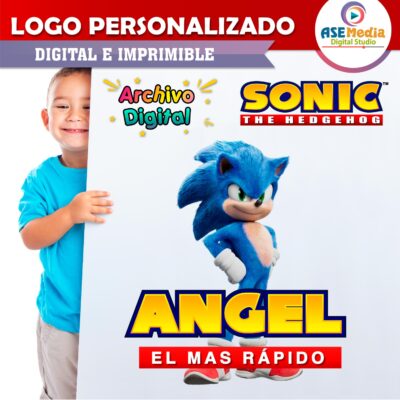 Sonic Logo Personalizado con Nombre