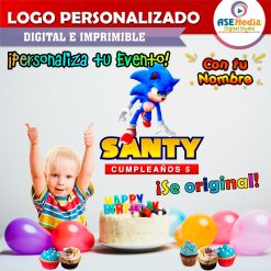 Sonic Logo Personalizado con Nombre