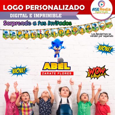 Sonic Logo Personalizado con Nombre