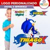 Sonic X Logo Personalizado con Nombre