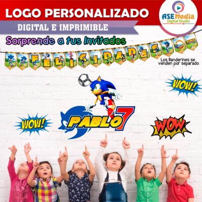 Sonic X Logo Personalizado con Nombre - Imagen 4