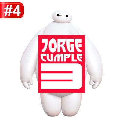 6 Grandes Héroes Logo Personalizado con Nombre