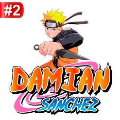 Naruto Shippuden Logo Personalizado con Nombre