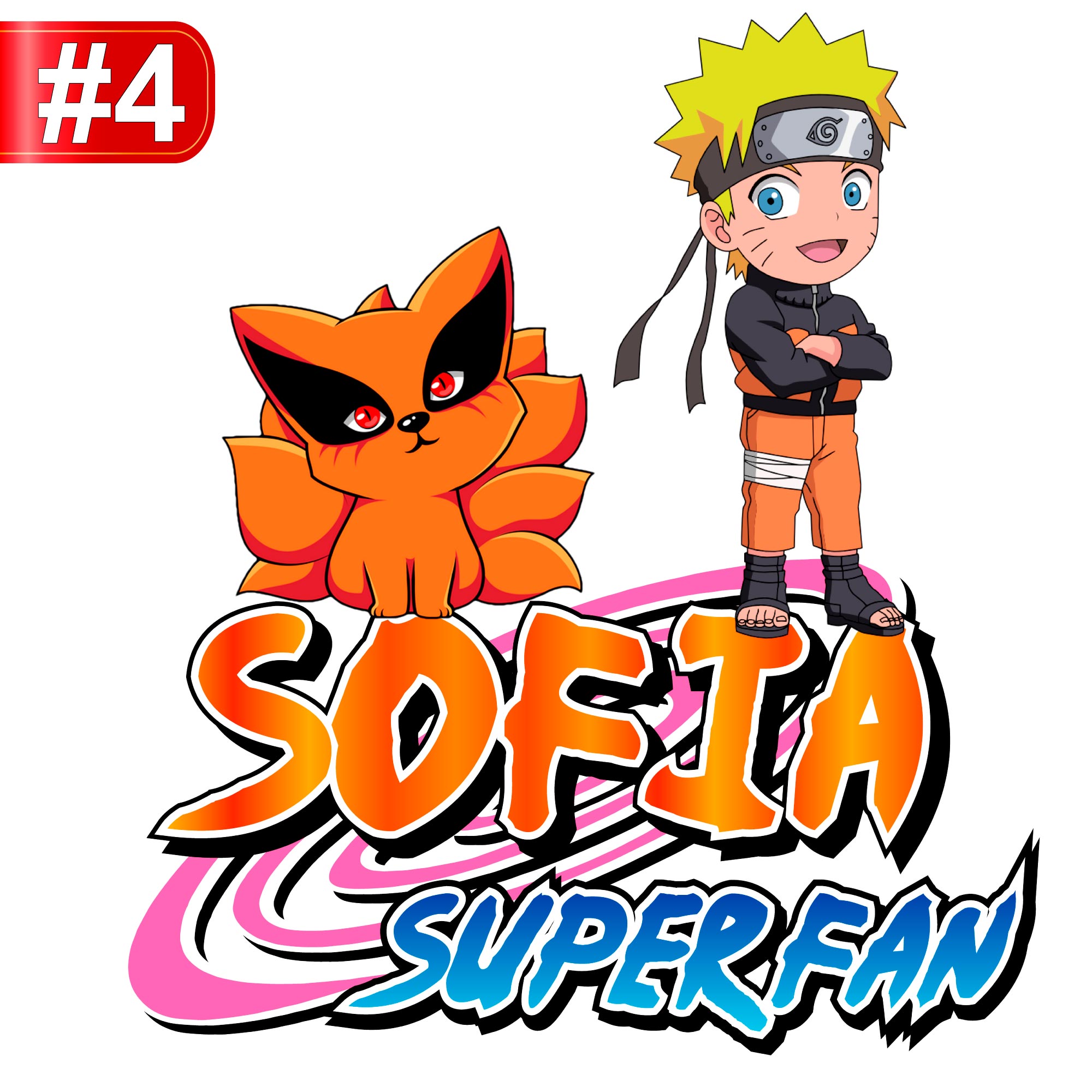 Naruto Shippuden Logo Personalizado con Nombre