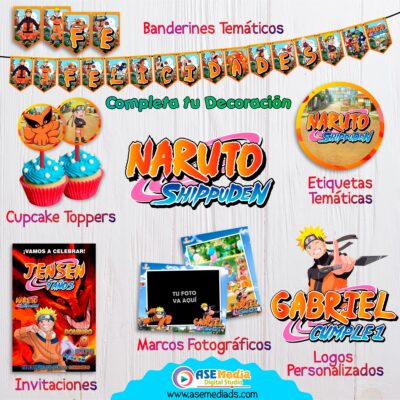 Naruto Shippuden Logo Personalizado con Nombre