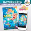 Barbie Aventura de Sirenas Invitación de Cumpleaños Digital Personalizada #02