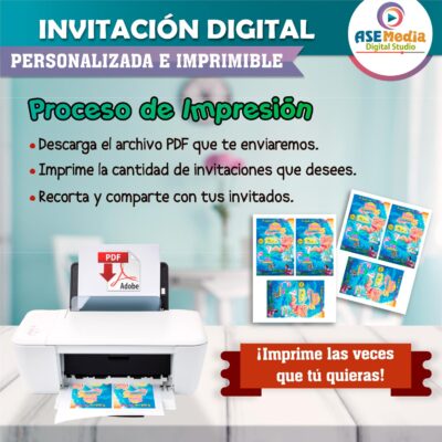 Barbie Aventura de Sirenas Invitación de Cumpleaños Digital Personalizada #02 - Imagen 5