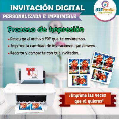 El Rey León, Timón y Pumba Invitación de Cumpleaños Digital Personalizada - Imagen 5