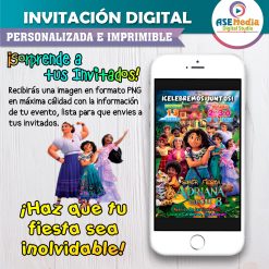 Alternative view of Encanto Familia Madrigal Invitación de Cumpleaños Digital Personalizada