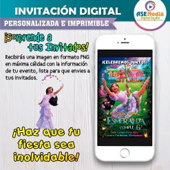 Alternative view of Encanto Isabel Disney Invitación de Cumpleaños Digital Personalizada