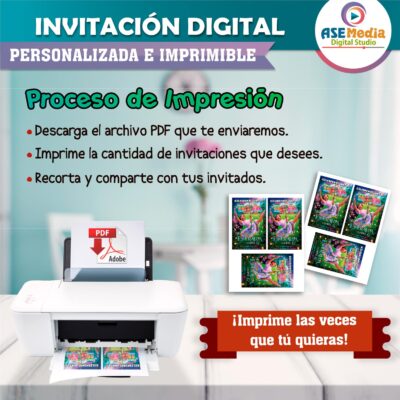 Encanto Isabel Disney Invitación de Cumpleaños Digital Personalizada - Imagen 5