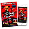 Miraculous, Las Aventuras de Ladybug Invitación Digital de Cumpleaños