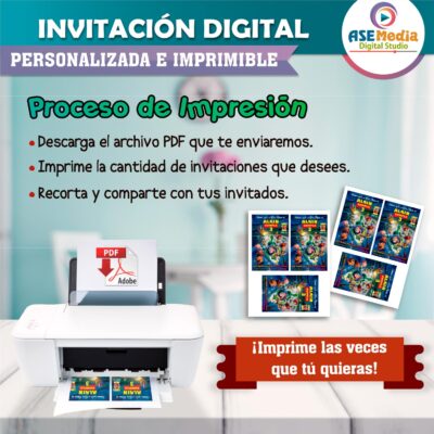 Toy Story Invitación de Cumpleaños Digital Personalizada #04 - Imagen 5