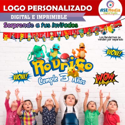Pokémon Logo Personalizado con Nombre