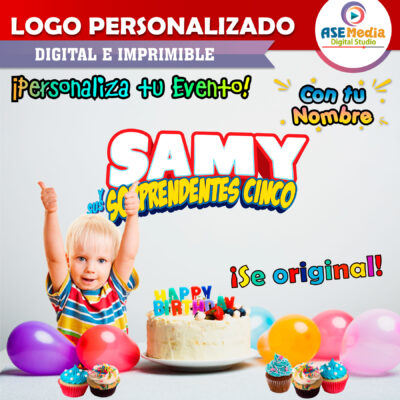 Spidey y sus Sorprendentes Amigos Spiderman Logo Personalizado con Nombre para Cumpleaños - Imagen 3