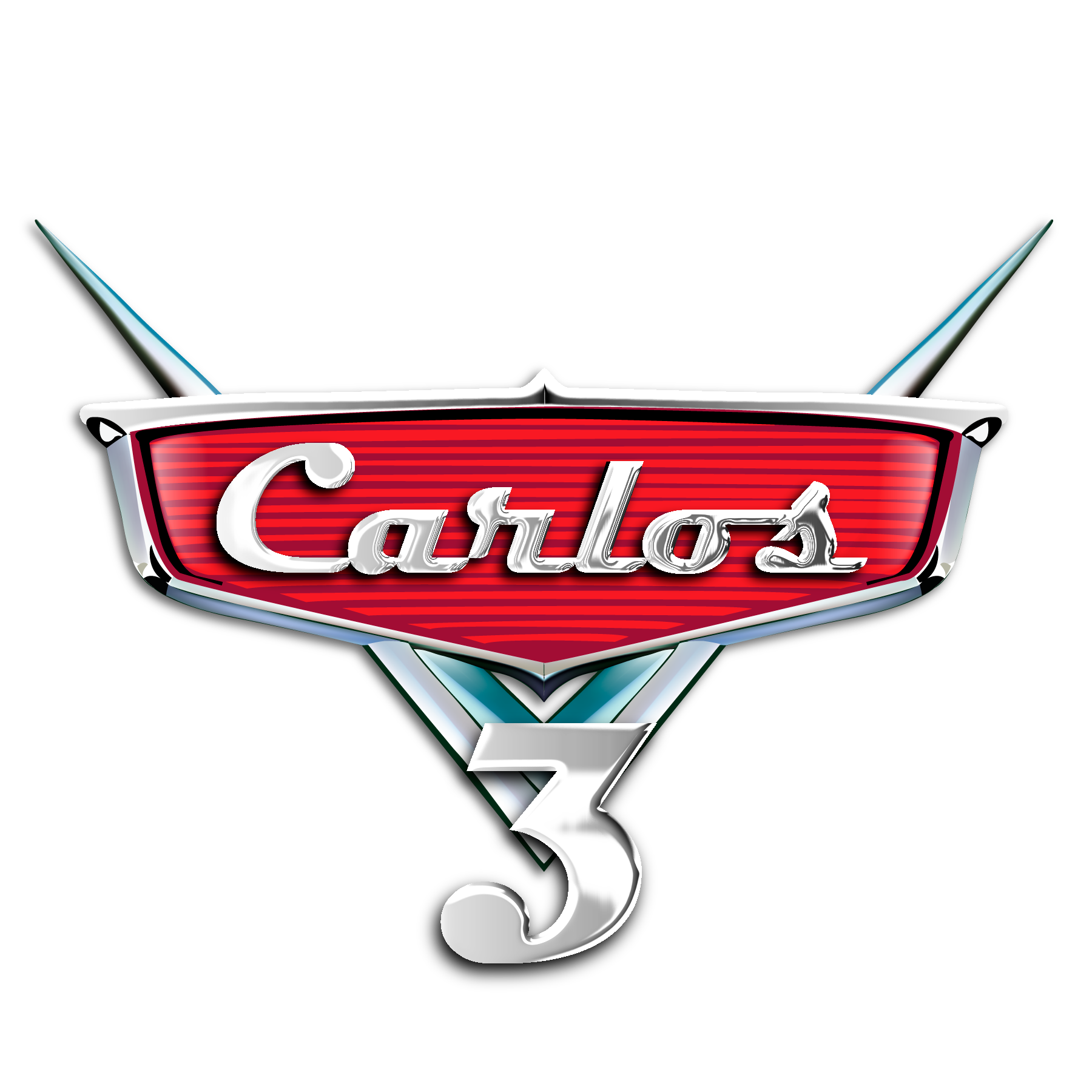 Cars Rayo Mcqueen Logo Personalizado con Nombre para Cumpleaños