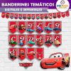 Cars Rayo Mcqueen Banderines Temáticos Imprimibles para Cumpleaños