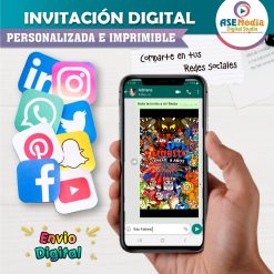 Cuphead Invitación de Cumpleaños Digital Personalizada #2