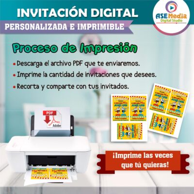 Cuphead Invitación de Cumpleaños Digital Personalizada #3