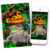 Jurassic World Dominion Invitación de Cumpleaños Digital Personalizada